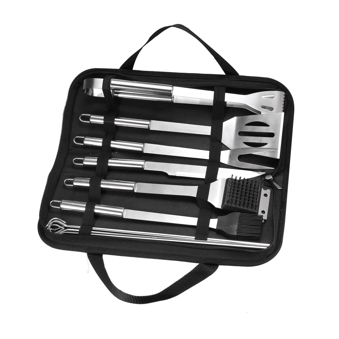 Uxcell 10 in 1 BBQ Grill Tool Set Grilling Accessories with Carrying