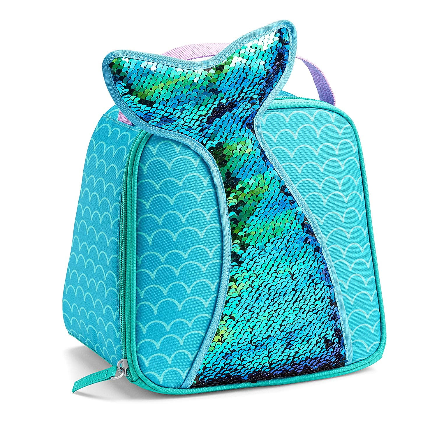 Fit & Fresh Ariel Mermaid Tail Glitter and Sequins Insulated Lunch Bag