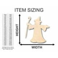thumbnail image 2 of Unfinished Wood Wizard Fantasy Shape - Halloween - Craft - up to 46" DIY 8" / 1/4", 2 of 3