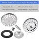 thumbnail image 2 of 2 Pieces Stainless Steel Kitchen Sink Stopper Universal Kitchen Sink Filter 84 mm Kitchen Strainer Stainless Steel Sink Grid for Kitchen and Bathroom, 2 of 4
