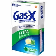 Gas-X Extra Strength Anti-gas Peppermint Creme Chewable Tablets, 48 ct