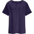 thumbnail image 2 of Womens Plus Size Tops V Neck T Shirts Casual Tee Shirts 2025 Summer Short Sleeve Tops Oversized Trendy Dressy Blouses, 2 of 4