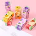 thumbnail image 1 of Colored Erasers for Children (Random Color), 6 pcs Kids Stationery Erasers, 1 of 5