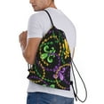 thumbnail image 3 of Bingfone Mardi Gras6 Drawstrings Backpacks Bags For Men Women Gym Drawstrings Bag, 3 of 9