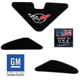 thumbnail image 2 of C5 Corvette Trunk Lid Liner with Cross Flag Embroidered Silver Emblem 3 Piece Kit Fits: 98 Through 04 FRC ZO6 and Convertible Corvettes, 2 of 6