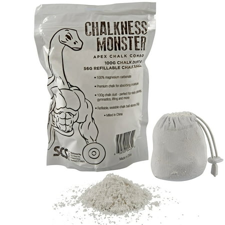 Metolius Chalk Bag Gym Chalk Bag - Gymnastics, Rock Climbing, Power Lifting, Crossfit No Slip, No Moisture Chalk ()