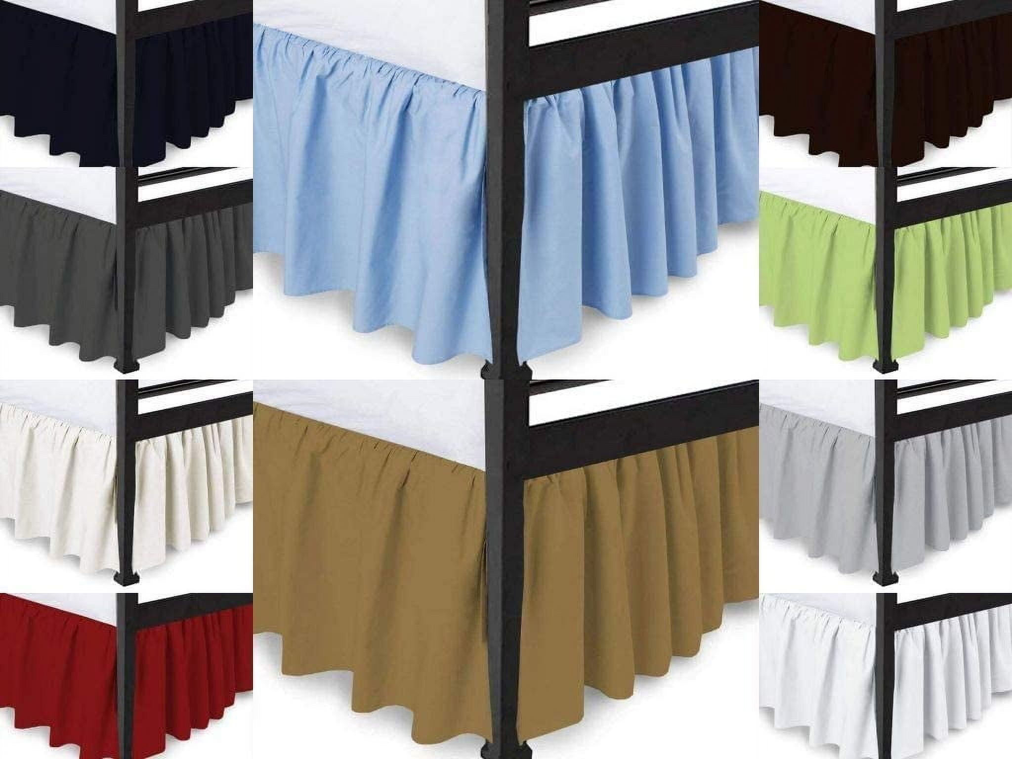 100% Egyptian Cotton 800 Thread Count Hotel Quality Dust Ruffle Bed Skirt, 21" Inch Drop Length Ruffle Bed Skirt, Queen Size (60" x 80") Inch, Burgundy Solid