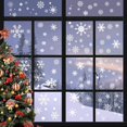 thumbnail image 2 of DIY Christmas Windows Stickers Santa Claus Wreath Snowflakes Xmas Tree Window Clings Glass Door Decals PVC Static Sticker for Showcase Winter Party Decorations (4 Sheets), 2 of 5