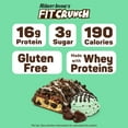 FITCRUNCH Mint Chocolate Chip, High Protein Baked Bar, 16g Protein, 5ct