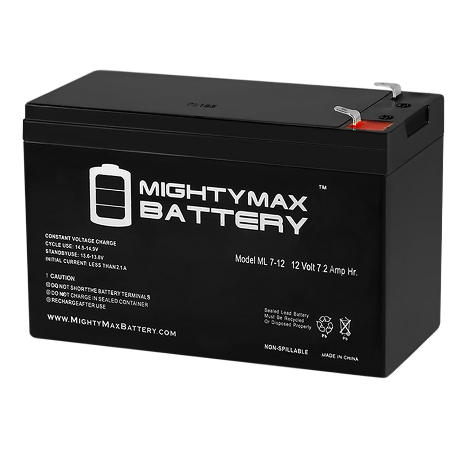 4 Pack 12V 7.2AH Replacement Battery for CyberPower RB1270X4E UPS