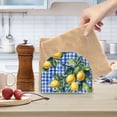thumbnail image 2 of Yayeee Napkin Holder for Table Kitchen Paper Tissue Organization, Green Lemon Plaid, 2 of 8