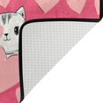 thumbnail image 5 of Dreamtimes Valentine's Day Cat Non-Slip Area Rug 72"x48", Cute Kitty Heart Soft Non Slip Washable Floor Mats for Indoor Front Porch,Living Room, Bedroom,Kitchen, 5 of 5