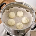 thumbnail image 2 of Tripumer 10 Pcs Cotton Steamer Liners Yarn Steamer Cloth Cotton Mesh Mat Pad for Home and Restaurant Dumplings Baking Cooking Tool, 2 of 7