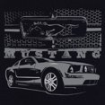 thumbnail image 3 of Tee Hunt Ford Honeycomb Grille T-Shirt Mustang Silhouette US Muscle Car Mens Shirt, Brown, 5X-Large, 3 of 5