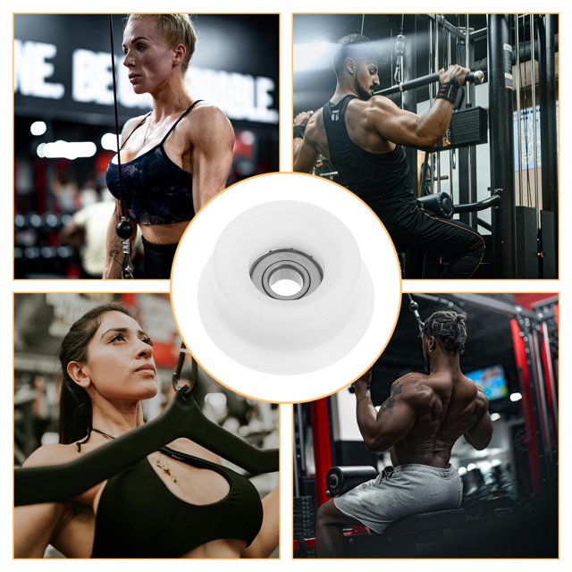 WEUVEB rowing machine accessories Rowing Machine Bearing White ABS 1Set with Smooth Operation