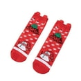 thumbnail image 2 of Hometravel Pair of Christmas Socks, Cute Cartoon Design Mid-Crew Socks, Holiday Themed Socks for Autumn Winter Warmth, Festive Footwear for Cold Weather, 2 of 6