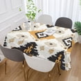 thumbnail image 2 of Yayeee Tablecloths for Rectangular Tables 54 x 54 inch Party Table Cover, White and Black, 2 of 6