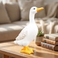 thumbnail image 4 of Large Porch Goose Statue, Adjustable Large Realistic Waterfowl Sculpture, Tall White Geese Figures for Backyard, 4 of 7
