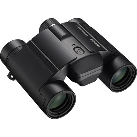 Nikon 12x25 S Dual-Hinge Design Stabilized Binoculars with Multilayer Lens Coatings, Stabilization Technology, and Adjustable Eyecups (Black)