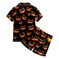 thumbnail image 5 of OJSFQUFP Girls Shorts Set Toddler Short Sleeve Print Shirts Tops Pants Outfits Button, 5 of 6