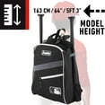 Franklin Sports Youth Baseball Backpack Bag MLB Batpack Black/Gray