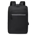 thumbnail image 1 of Mochila para computadora portátil, mochilas de viaje para computadoras portátiles con puerto de carga USB, mochilas universitarias, bolso para computadora, negro, 1 of 6