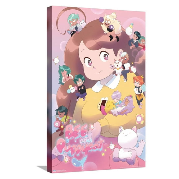 Bee and Puppycat - Group Key Art Canvas Wall Poster, 14.725" x 22.375"