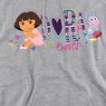 thumbnail image 2 of Popfunk Dora The Explorer And Boots Adult Pull-Over Hoodie, Athletic Heather, 2X-Large, 2 of 5