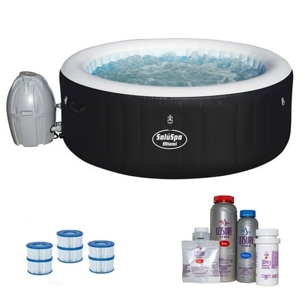 Bestway Saluspa Inflatable Hot Tub With Spa Bromine Kit Filter Cartridges