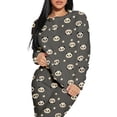 thumbnail image 2 of Conjunto de Pijama para Mujer Shendy Vendy Manga Larga Cuello Redondo con Estampado Transpirable, 2 of 4