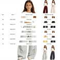 thumbnail image 5 of Girls Barrel Leg Sweatpants Baggy Wide Leg Open Bottom Drawstring Athletic Track Pants Pockets School Sport Trousers, 5 of 5