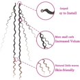 thumbnail image 3 of YBQF Goddess Locs Crochet Hair 12 Inch, 8 Packs New Goddess Faux Locs Crochet Hair for Black Women, Boho Hippie Locs, River Locs Crochet Hair with Curly Ends (10Inch, 8Packs, T1B/30#）, 3 of 5