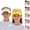 C, variant on YOUYEDIAN 2Pcs Toddler Sun Visors Athletic Sports UV Protection Toddler Sun Hat Summer Adjustable Tennis Visor Outdoor Baseball Cap (D)