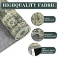 thumbnail image 7 of Haperlare Boho Area Rugs for Bathroom Washable Ultra-Thin Rugs for Bedroom Non Slip Soft Green Kitchen Carpet 5'x7', 7 of 7