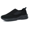 thumbnail image 1 of JABASIC Hombres Zapatos Ortopédicos para Diabéticos Zapatos para Edema para Pies Hinchados (US8/MX26.5,Negro), 1 of 8
