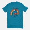 thumbnail image 3 of TeeFury Men's Graphic T-shirt Rainbow Reader - Book | Reading | Turquoise | Small, 3 of 6