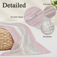 thumbnail image 3 of Pink Grey Body Pillow Cover 20 x 54 Inch Decorative Pillow Cover Farmhouse Gray Barn Wooden Vintage Striped Lumbar Pillowcase Seasonal Rectangle Cushion Case for Couch Sofa Bed Living Room, 3 of 9