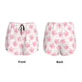 thumbnail image 4 of Disketp Cartoon Pig Print Women's Shorts Workout Shorts for Athletic Gym Running Shorts with Phone Pockets, 4 of 8