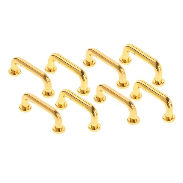 1/12 Pulls Dollhouse Toy Model Drawer Handle Cabinet Door Pull Handles Door Handle for Furniture Cabinet 8Pcs Hugo Mini tiradores