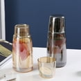 thumbnail image 4 of 750ml Smoky Gray Glass Beverage Set: Versatile Large-Capacity Pitcher & Cups for Cold Water, Tea, Home Use - Durable, Compact, Easy to Clean, Stylish Modern Design for Family Hydration & Outdoor, 4 of 5