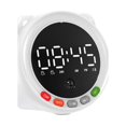 thumbnail image 1 of QualitChoice Wireless Speaker Timing Device Stable Transmission Multicolored Music Player Alarm Clock Digital Clocks Home Supplies Black Sensor/White, 1 of 6
