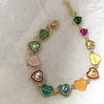 thumbnail image 4 of Colorful Love Heart Letter Bracelets Girls Sweet Y2k Aesthetic Hand Jewelry Gift, 4 of 8
