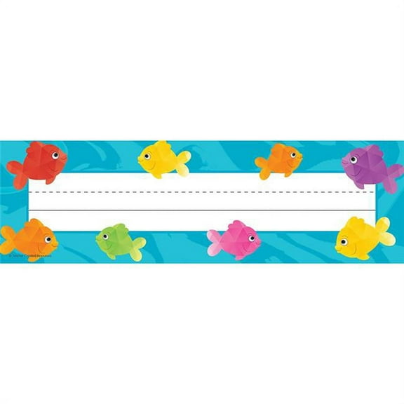 Teacher Created Resources TCR8559 Colorful Fish Flat Name Plates - Pack of 36