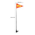 thumbnail image 2 of TABLZONE 2Pcs Reflective Safety Flag for Golf Carts Wheelchairs with Flexible Telescopic Design and Quick Installation, 2 of 7
