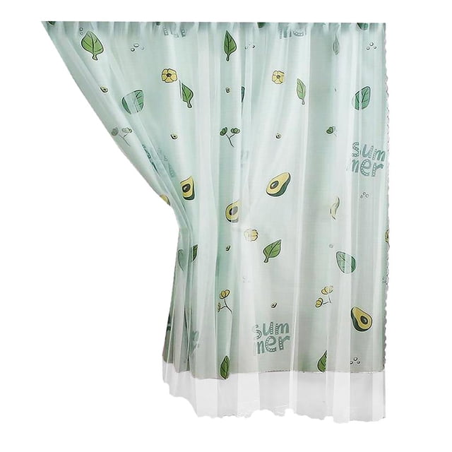Cortina de malla de doble capa, cortinas opacas para ventana, dormitorio, patio, Estilo 3 1.2x1.8M Zulema cortina de ventana