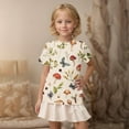thumbnail image 5 of Spazoro Toddler Girls T-shirts, Summer Printed Crewneck Casual Short Sleeve Tops Tee Khaki Size 4 T, 5 of 7
