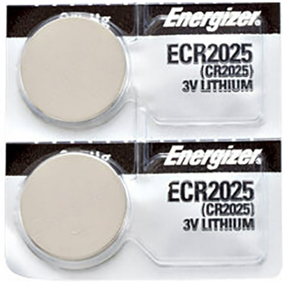 2 x Energizer CR2025 Batteries, Lithium Battery 2025