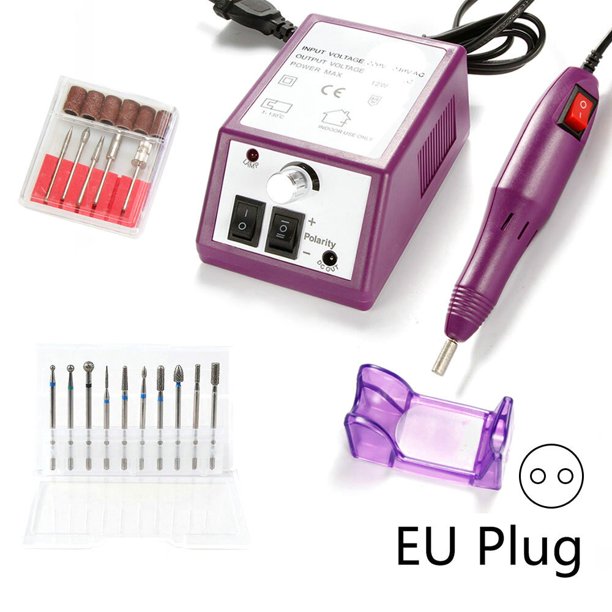Aparato eléctrico de taladro de uñas para manicura, 10 Uds., juego de brocas de fresado, removedor de cutículas de Gel, máquina de pedicura para arte de uñas Tan Jianjun unisex