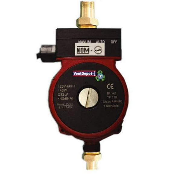 Bomba de Presion de Agua AutoPump 21LPM 1 Servicio 120V1F60Hz Ø Tubería: 1/2" 850KG/cm² IP42