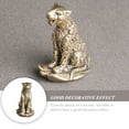 thumbnail image 3 of DINHEAROM Leopard Room Decor 1Pack Golden Brass Leopard Shape Home Decor Accessory, 3 of 8